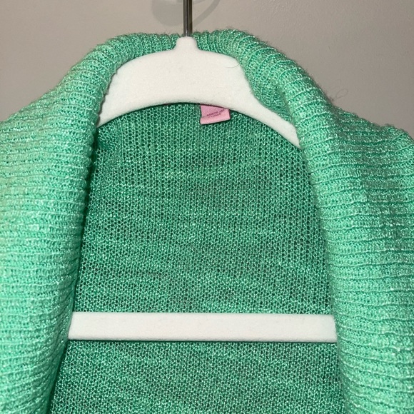 Lilly Pulitzer Green Loose Knit Cardigan - Picture 2 of 5